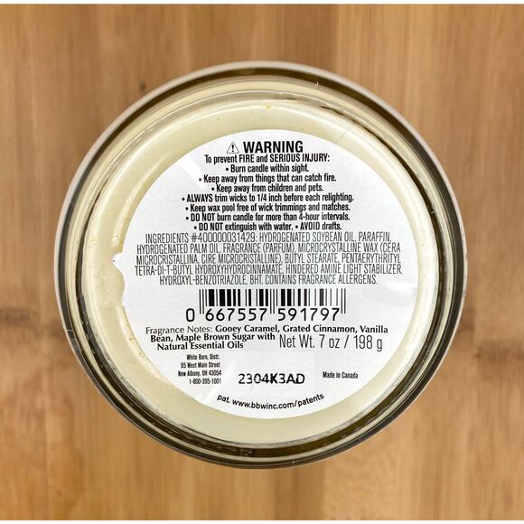 White Barn Cinnamon Swirl Single Wick 7oz Candle New - Picture 5 of 8